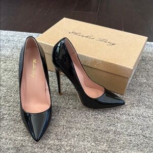 🆕 Black Patent Leather Stiletto Heels
